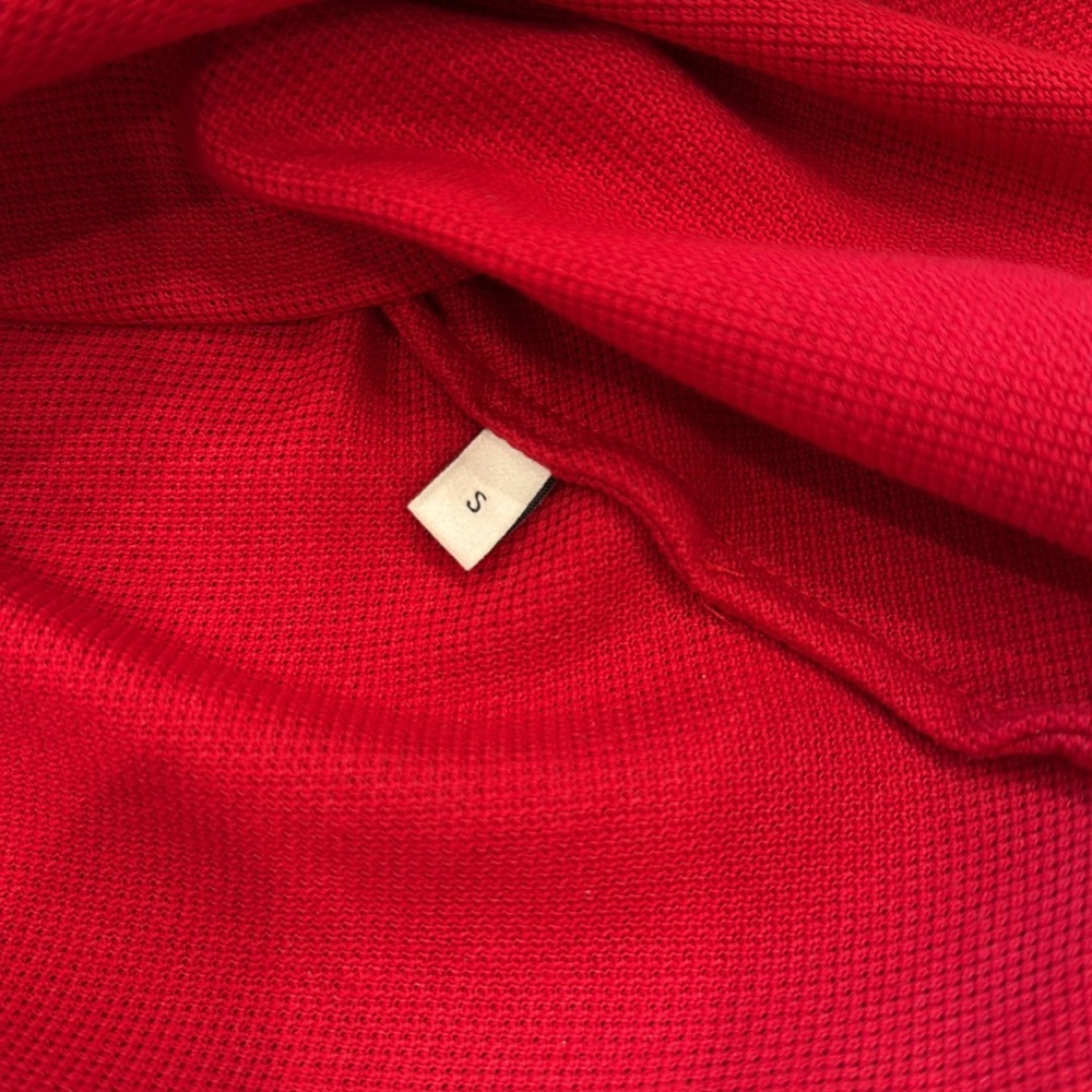 Gucci Red Polo with Striped Accents - Picture 4 of 5